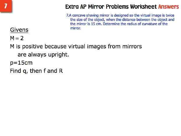 AP Extra Mirror Probs Answers.010-001
